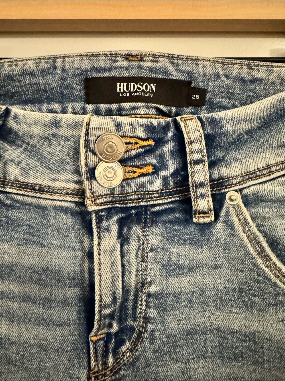 Hudson Jeans Light Blue High-Rise Flare Jeans - Picture 4 of 9